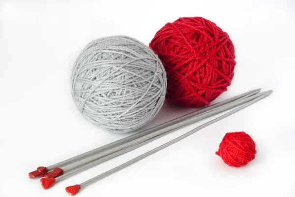 Kuličky z příze pro pletení — Stock fotografie