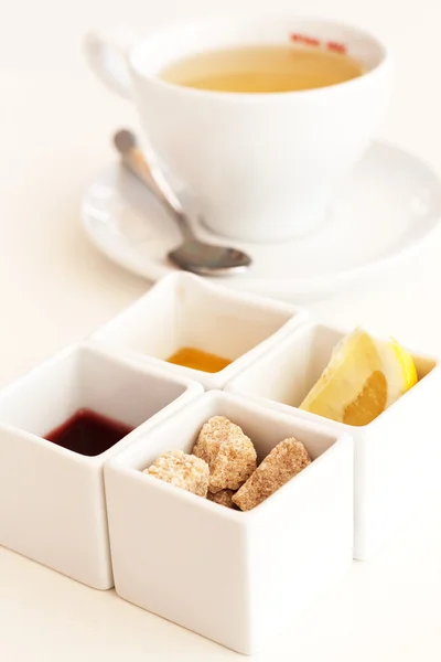 Chá com doces — Fotografia de Stock