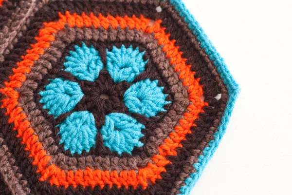 Knitted crochet pattern — Stock Photo, Image