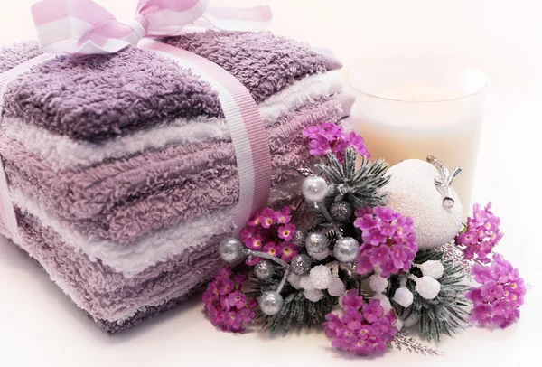 Entspannende Lavendel Urlaub Wellness Behandlung — Stockfoto