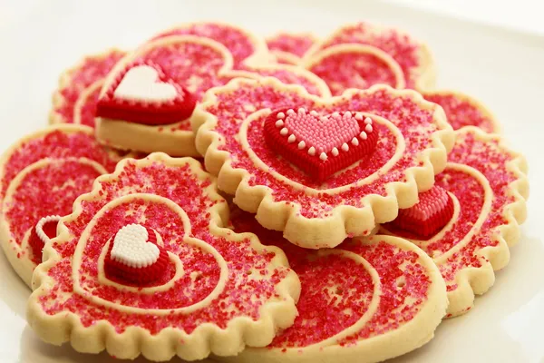 Valentijn cookies Rechtenvrije Stockfoto's