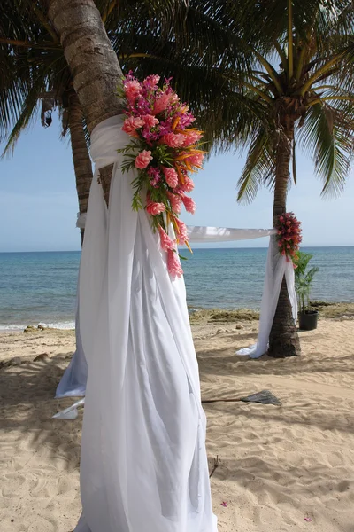 stock image Beach wedding ceremony site