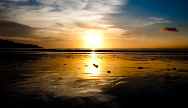 Закат Пляже Джимбаран — стоковое фото