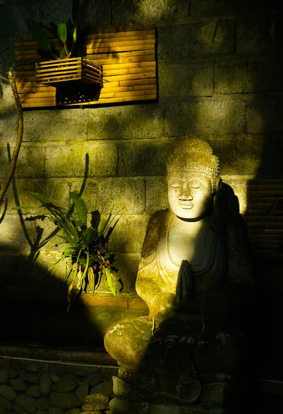 Une Statue Bouddha Dans Jardin Balinais — Photo