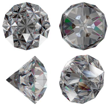 Diamond gem isolated clipart