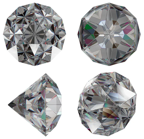 Klejnot diamentu na białym tle — Zdjęcie stockowe