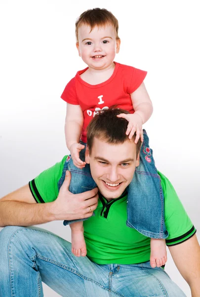 Vater mit Baby — Stockfoto