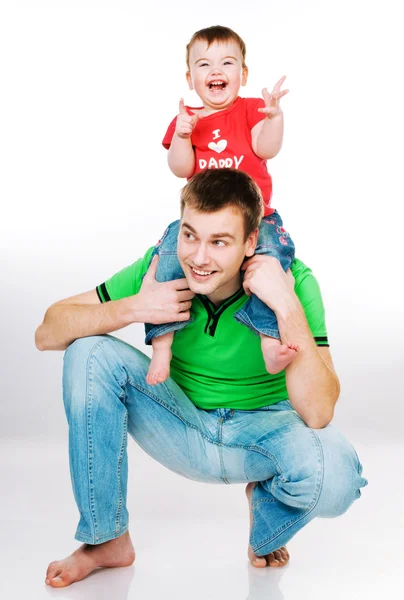 Padre con bebé — Foto de Stock