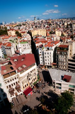 güzel bir istanbul manzarası ile peyzaj