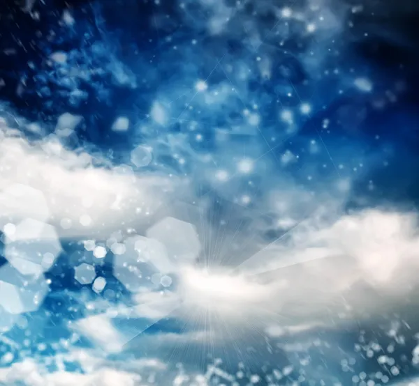 Блестящий Фон Зимнего Неба — стоковое фото