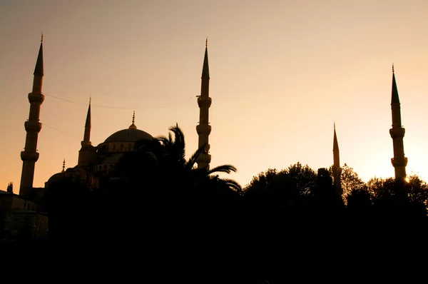 美丽的阿合麦特清真寺的伊斯坦堡 — 图库照片