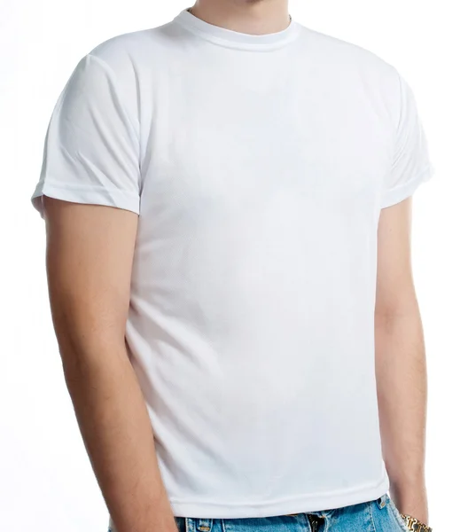 Bílé tričko — Stock fotografie