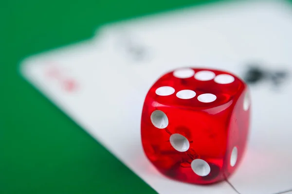 Red dice — Stock Photo, Image