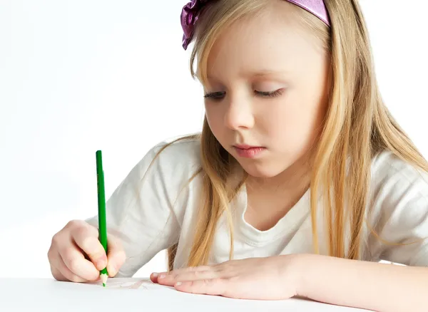鉛筆を持った女の子 — ストック写真
