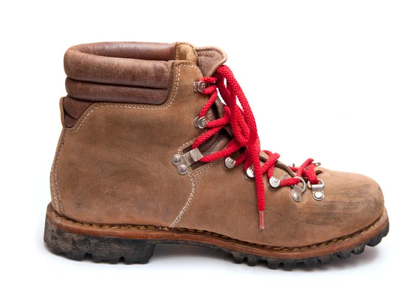 Kahverengi dağ ayakkabıları — Stok fotoğraf