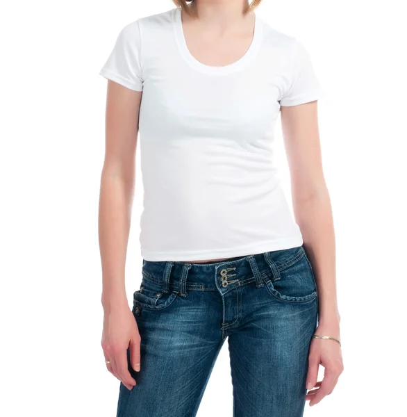 T-shirt bianca — Foto Stock