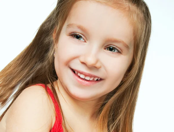Uśmiechnięta dziewczynka. — Zdjęcie stockowe