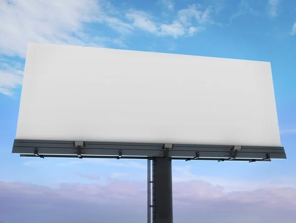 Üres Billboard Készen Áll Hogy Töltse Tiszta Mögött — Stock Fotó