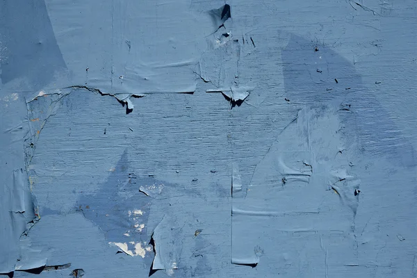 Голубая Деревянная Стена Листами Бумаги — стоковое фото