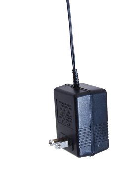 A power adapter with cord clipart