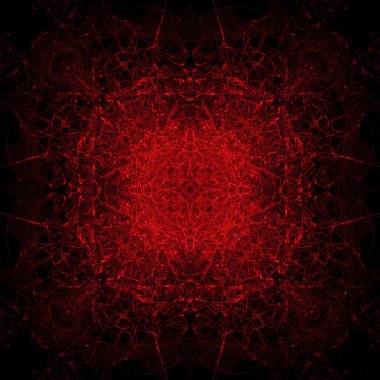 long exposure of extremely red hot flames and sparks with a satanic theme. Seamless symmetric pattern clipart