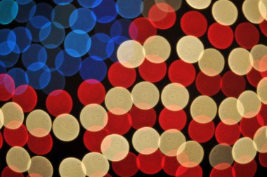 Abstract Bokeh American Flag Background clipart