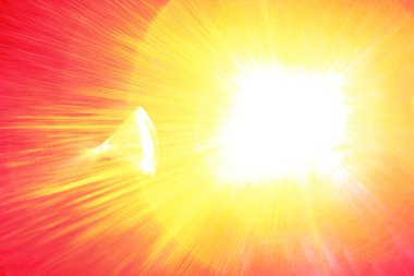 Sun blast abstract background with red, yellow, and hot pink tones. clipart