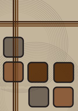 Abstract Brown Background Squares clipart