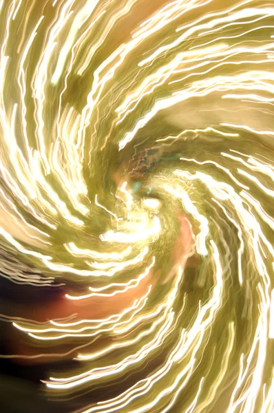 Spirale jaune doré abstraite — Photo