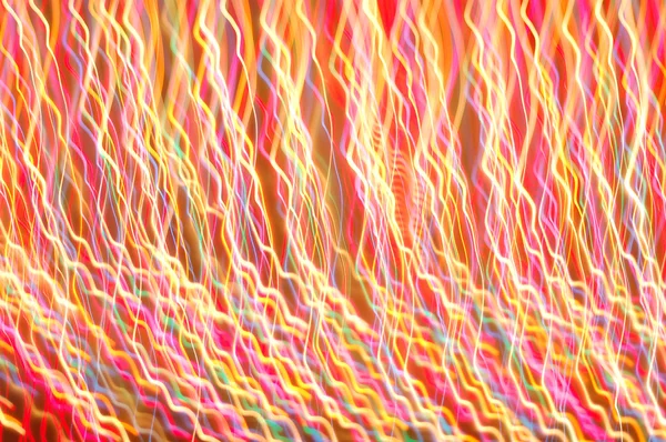 Una Lunga Esposizione Linee Illuminate Principalmente Rosa Giallo — Foto Stock