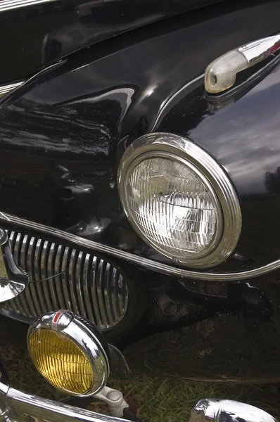 Siyah klasik otomobil — Stok fotoğraf