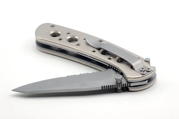クローズ アップの滑らかなポケット ナイフ — ストック写真