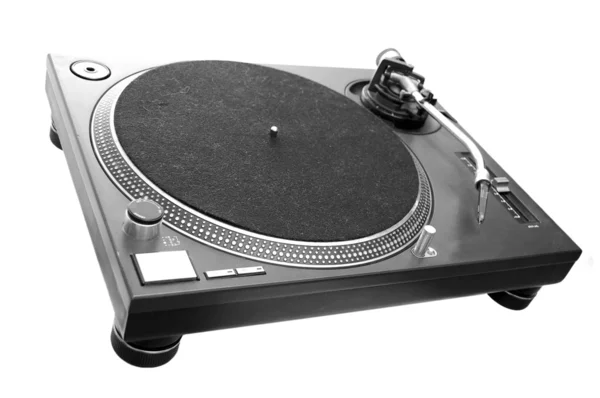 DJ Turntable изолирован на белом — стоковое фото
