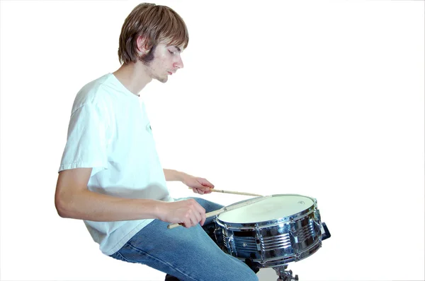 Snare drummer — Stock Photo, Image
