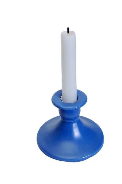 Svíčka v držáku svíčky — Stock fotografie