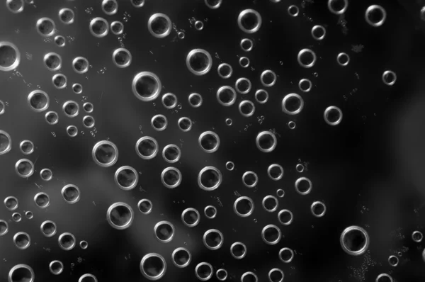 Makro Closeup Kondenzace Vody Bubliny — Stock fotografie