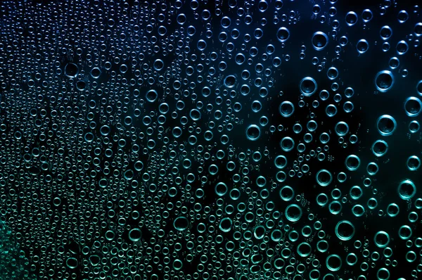 Makro Closeup Kondenzace Vody Bubliny — Stockfoto