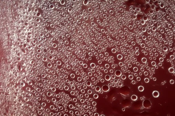 Burbujas de agua de condensación roja —  Fotos de Stock