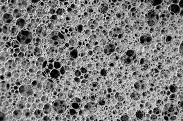 Ένα Closeup Μακροεντολή Υφή Σαπουνόφουσκες Sud — Φωτογραφία Αρχείου