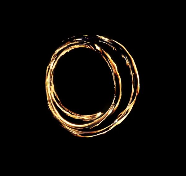 Огненные круги — стоковое фото