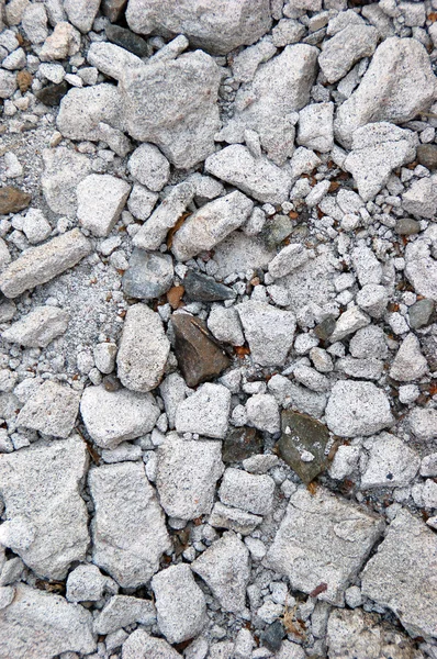 Bunch Gray Smashed Crushed Rock — Stock Photo, Image
