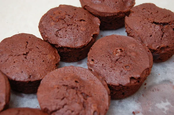 Brownies redondos — Fotografia de Stock