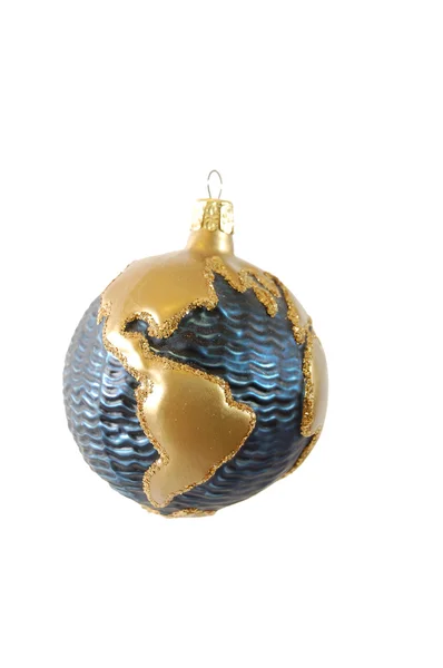 Ornament de Crăciun pe Pământ — Fotografie, imagine de stoc