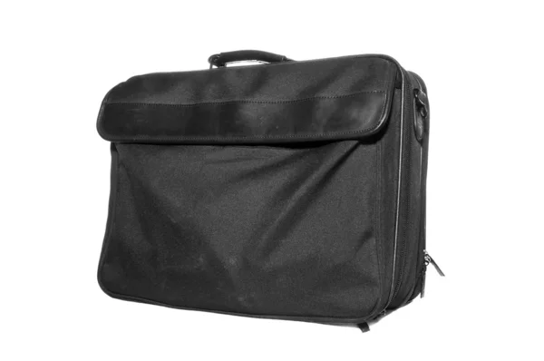 Black stuffed laptop bag — Stock Photo, Image