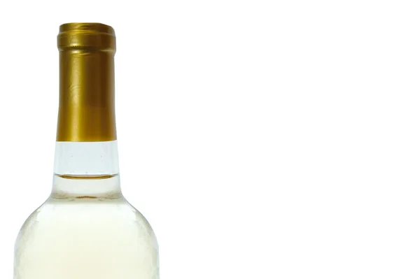 Совершенно Новая Бутылка Вина Вином Внутри Чистым Этикеткой — стоковое фото
