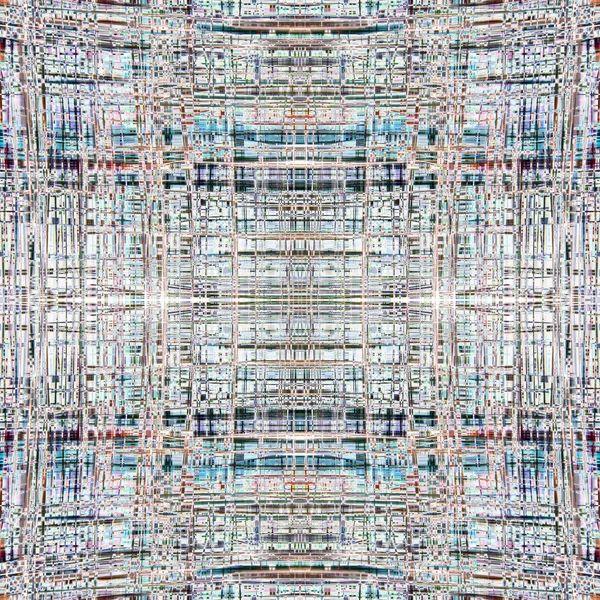 抽象的なシームレスな正方形のタイル パターンのマイクロプロセッサの設計を閉じます 非常に複雑なパターン — ストック写真