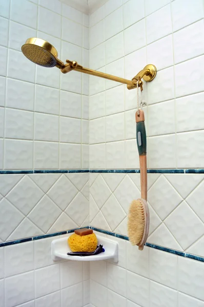 新的清洁淋浴房 — 图库照片