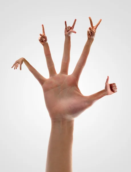 Knappe handen — Stockfoto