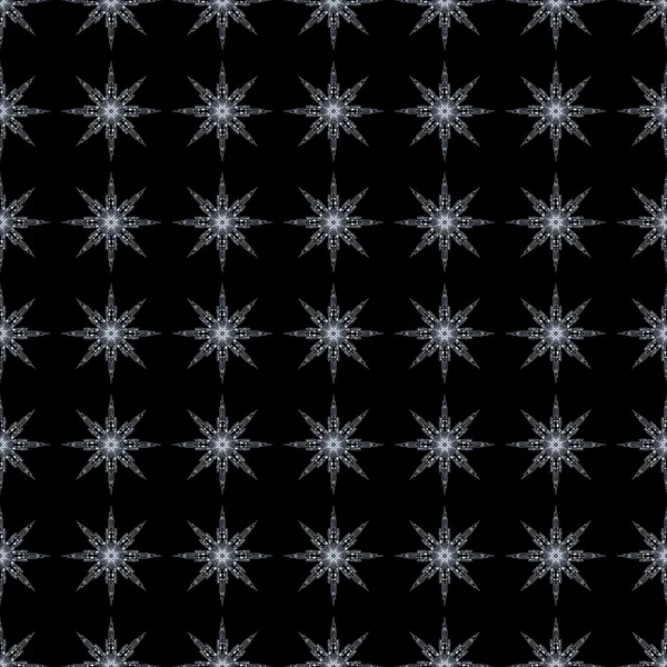 Seamless snowflake pattern — Stock Photo, Image