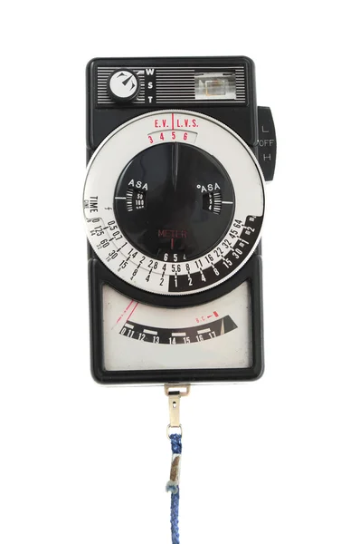 Old Analog Light Metering System Used Analog Age Isolated White — Stock Photo, Image